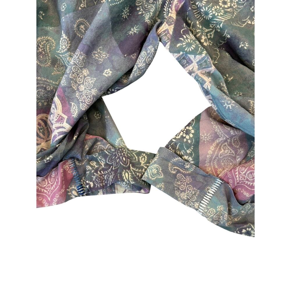Free People Intimately Bedside Babe Bermuda Shorts Printed Cotton Paisley XS - Picture 10 of 15
